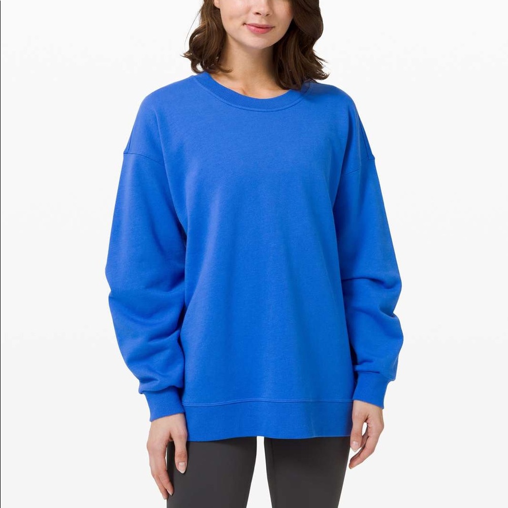 Lululemon Perfectly Oversized Crew Wild Bluebell